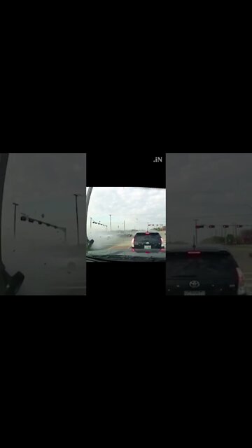Dashcam & Crash: Flipped on the side...sliding through intersection ⚡ #shorts