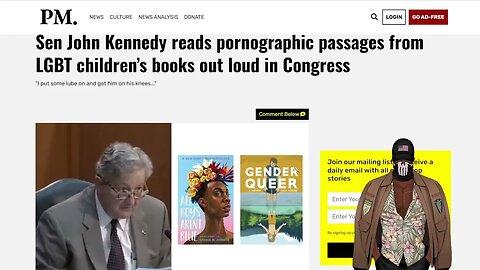 Sen John Kennedy Reads SPICY Passages From LGBT Children’s Books In Congress.