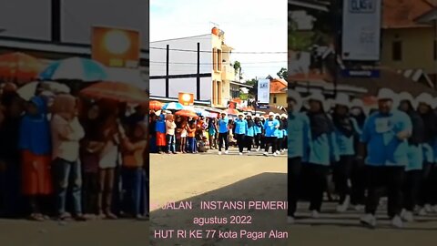 Gerak Jalan Instansi Pemerintah Kota Pagar Alam