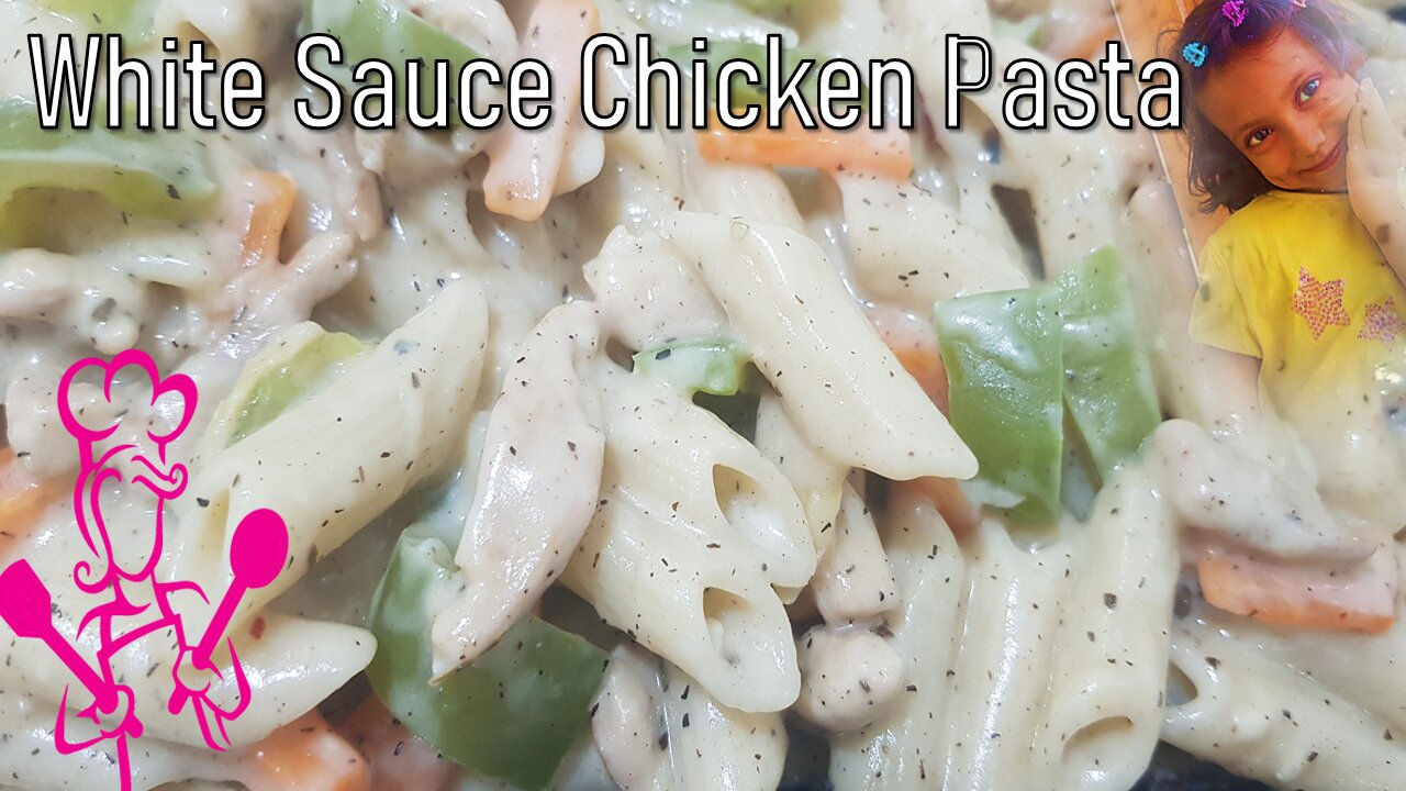 White Sauce Chicken Pasta