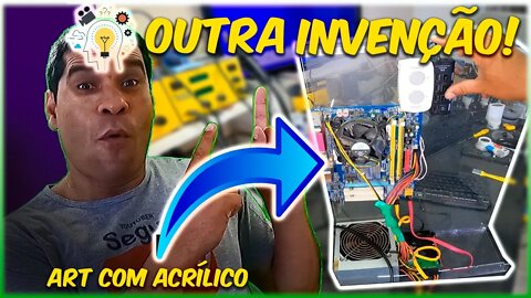 Art com acrílico(invenção)