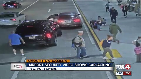 Video released showing dramatic carjacking at Fort Myers airport