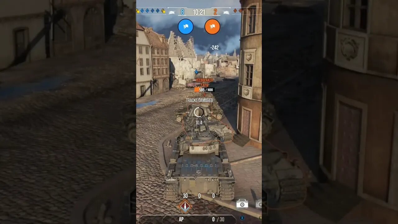 World of Tanks: Me & my partner blocking this bot in. He couldn't shoot me. I was waiting on reload.