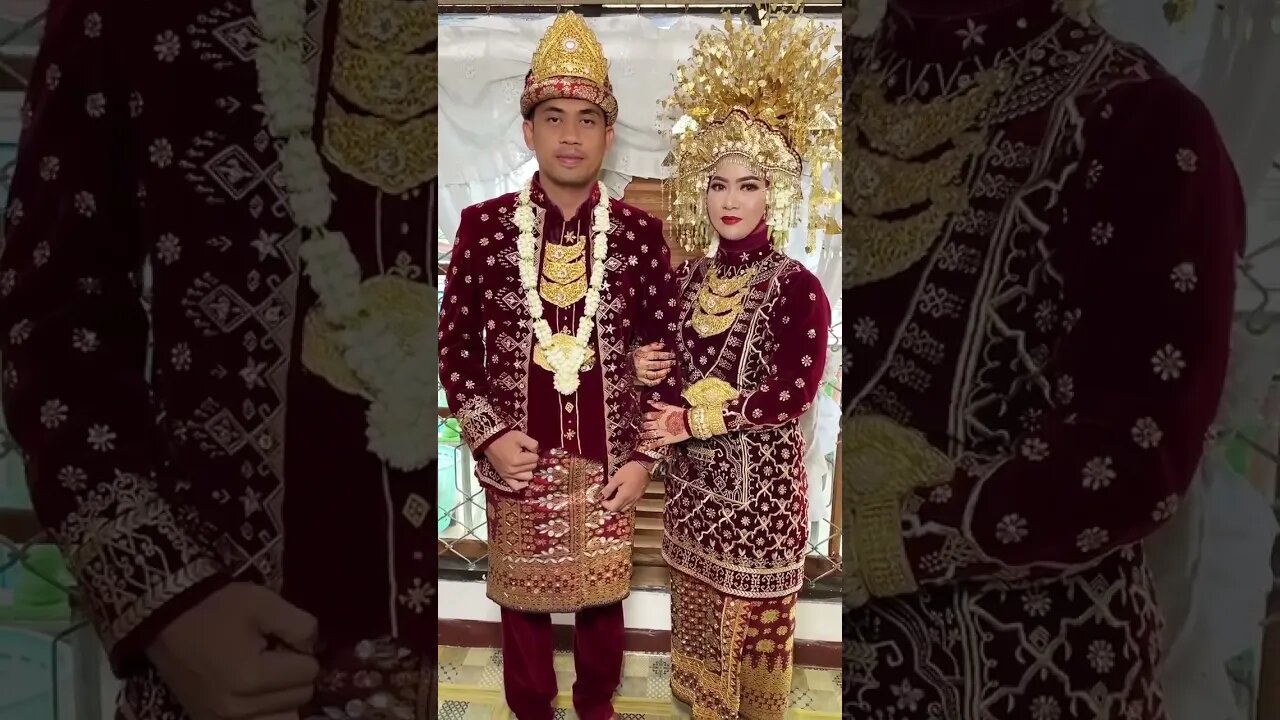 PENGANTIN PAKAIAN ADAT PALEMBANG SUMATERA SELATAN INDONESIA #shorts #short #shortvideo