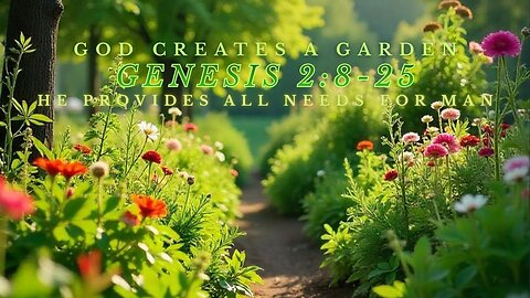 Genesis 2:8-25 Bible Study, God's Garden and Responsibilities