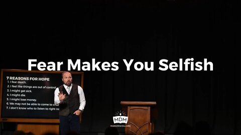 Fear Makes You Selfish