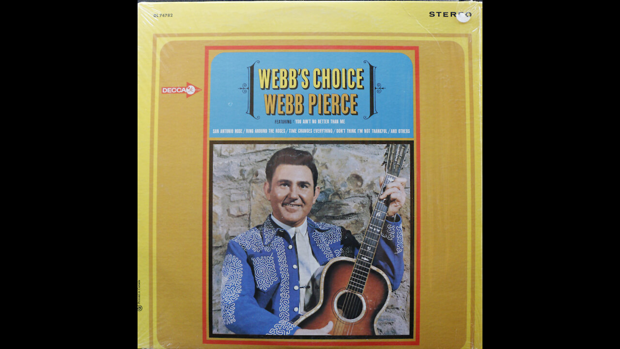 Webb Pierce - Webb's Choice (1966) [Complete LP]