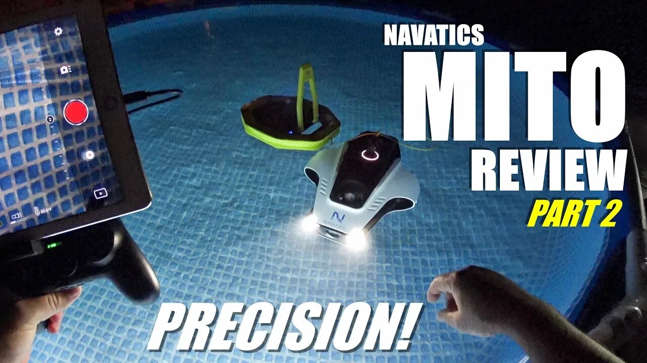 Navatics MITO Solar Wireless Long Range Underwater ROV Review - Part 2 - MAIDEN Dive Test PRECISION