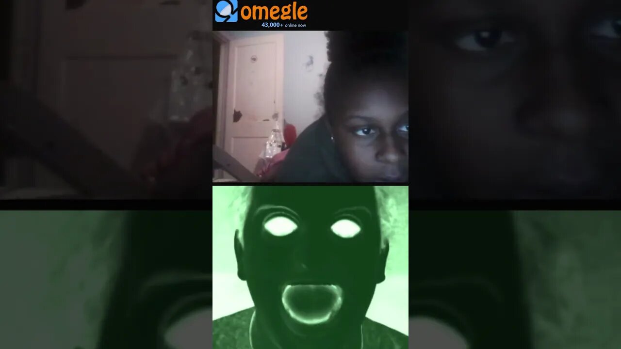 INSANE Omegle Jumpscare REACTION #shorts