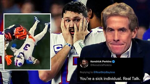 Skip Bayless Gets DESTROYED For Damar Hamlin Tweet | Bills vs Bengals POSTPONED After Collapse