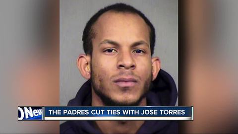 Padres release pitcher accused of domestic violence