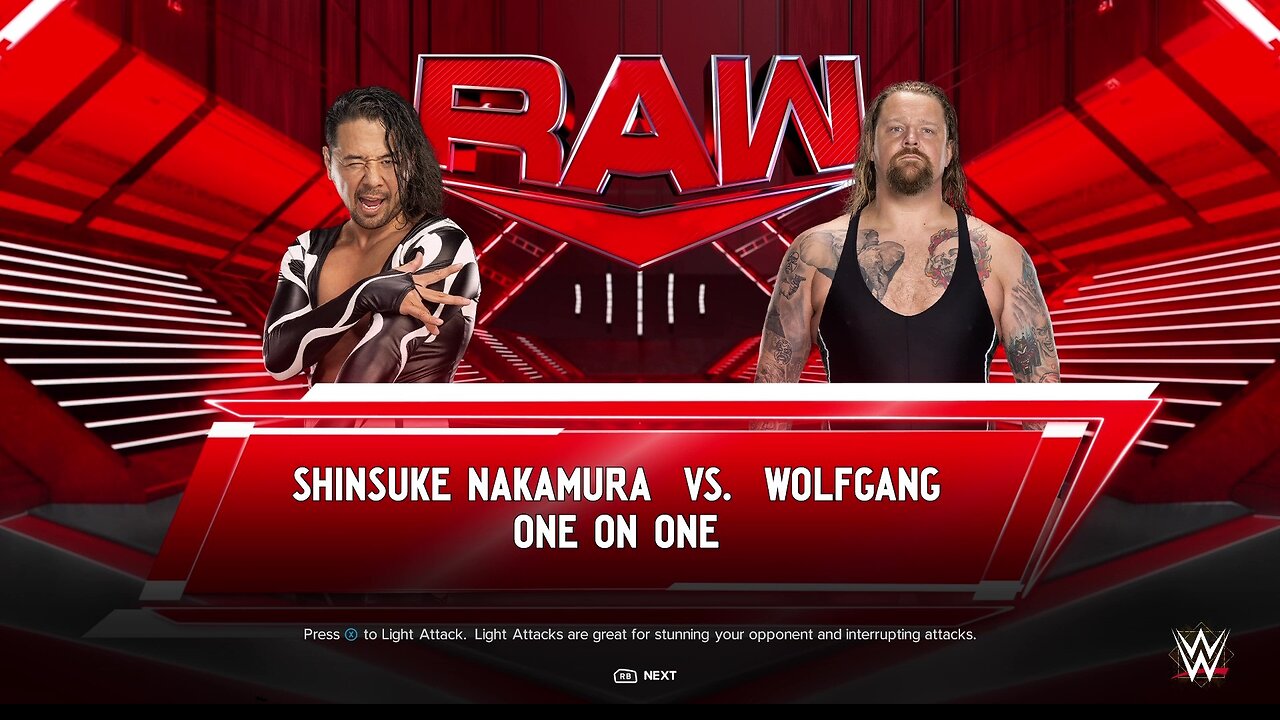 WWE 2k24 Shinsuke Nakamura vs Wolfgang