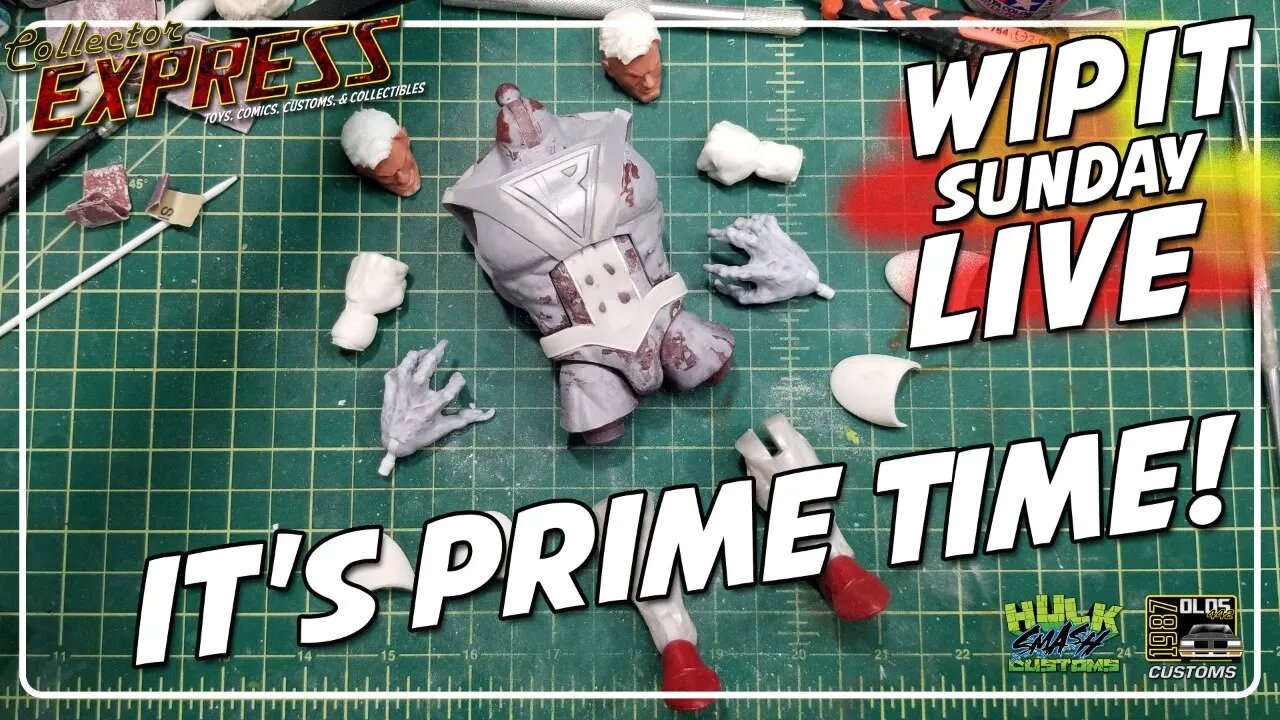 Customizing Action Figures - WIP IT Sunday Live - Episode #47 - Painting, Sculpting, and More!