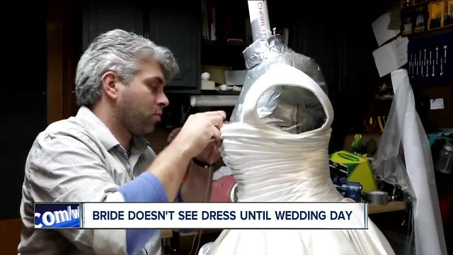 WNY Groom makes bride's dress