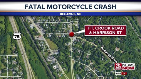 Fatal motorcycle crash in Bellevue