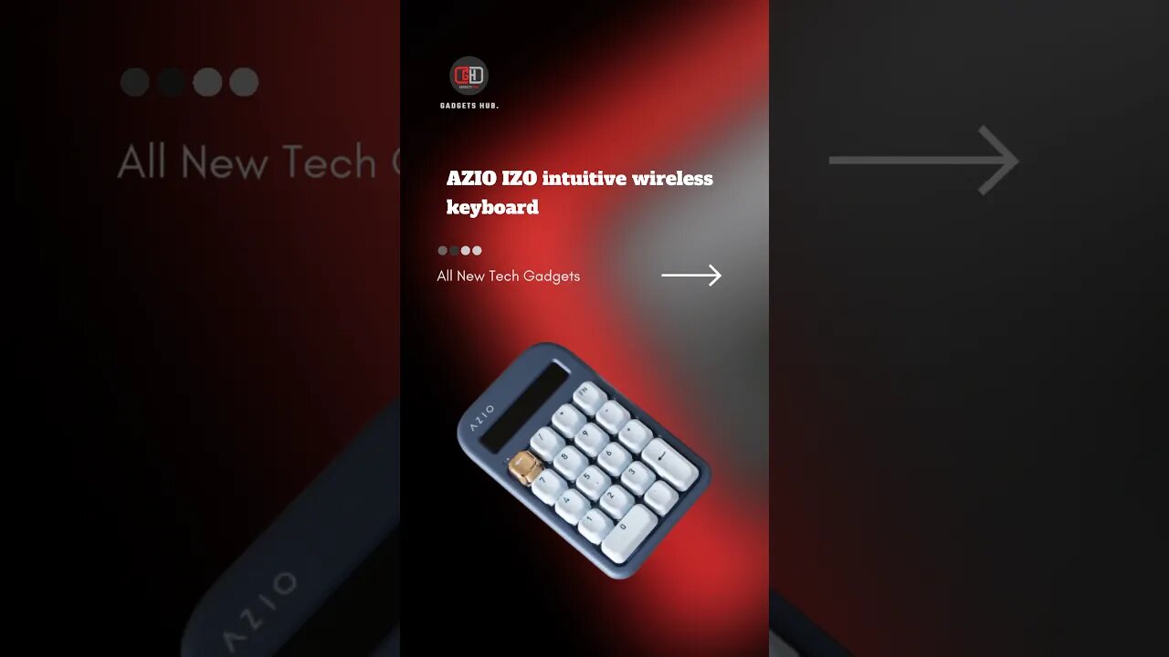 AZIO IZO intuitive wireless keyboard #keyboard #gadgets