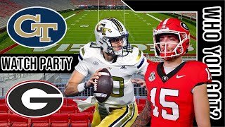 Georgia Tech vs Georgia Bulldogs | Live Play by Play | Watch Party | 2024 Clean Old Fashion HATE 🏈🔥