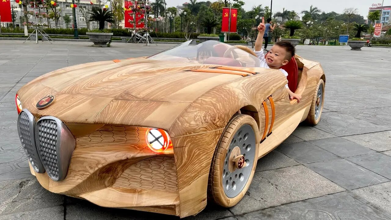 Wood Carving - BMW 328 Hommage - ND Woodworking Art