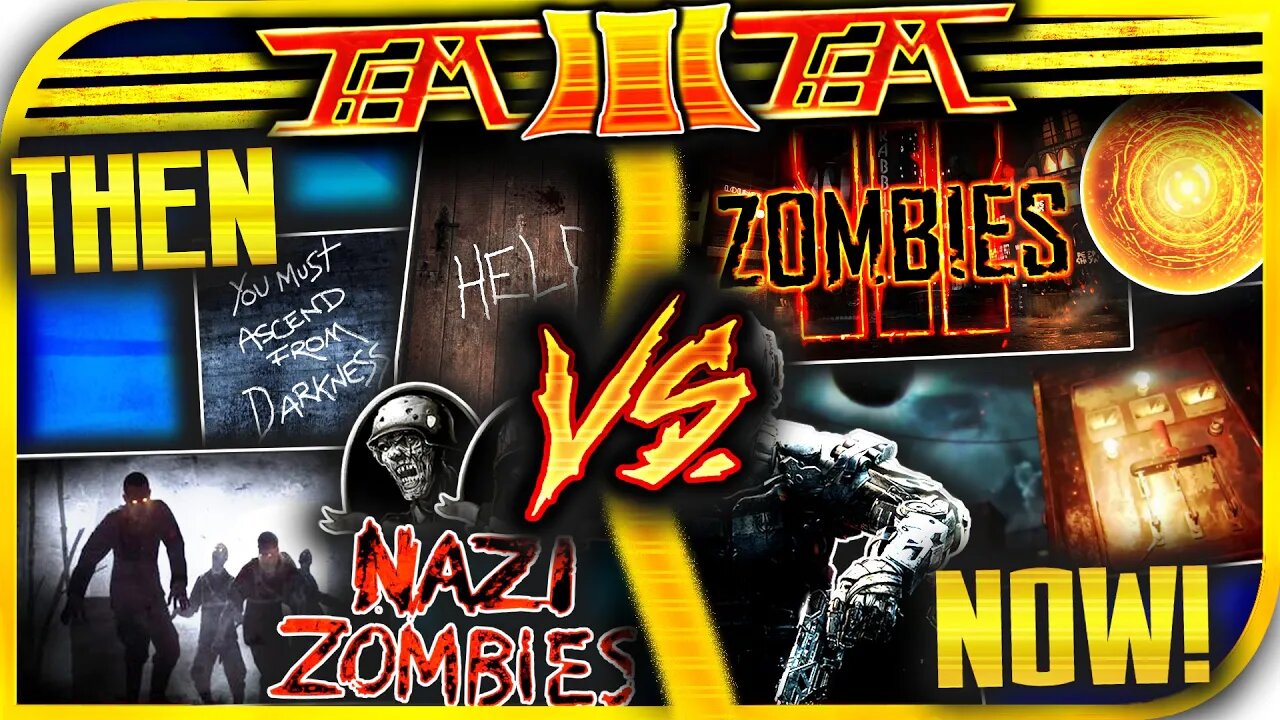 "THEN VS. NOW (Call of Duty)" - Call of Duty Zombies - (Black Ops 3 Zombies vs Classic W@W Zombies)!