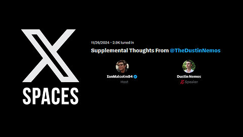 Ian Malcom X Space: Supplemental Thoughts From Dustin Nemos