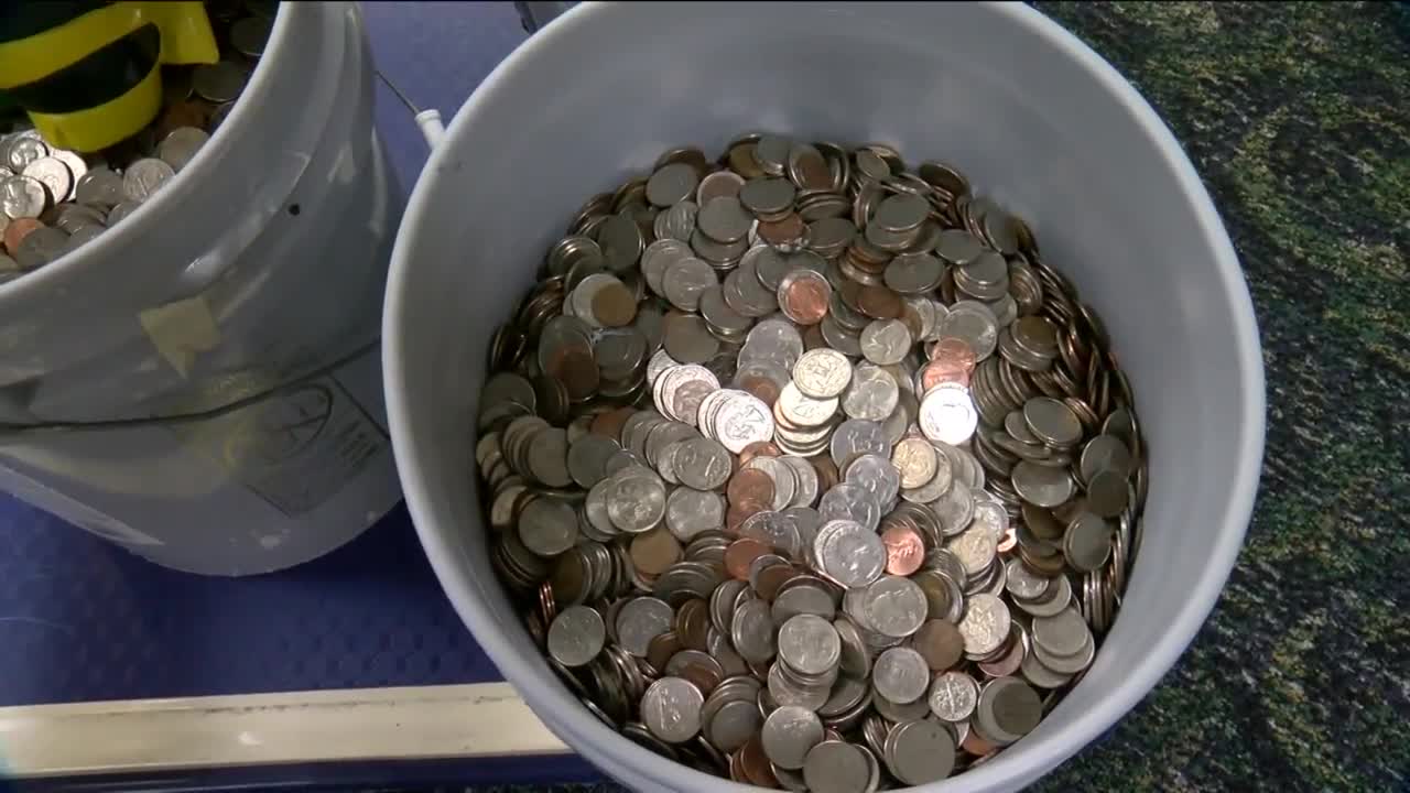 Tosa man brings two decades worth of coins to area bank to help with nationwide shortage