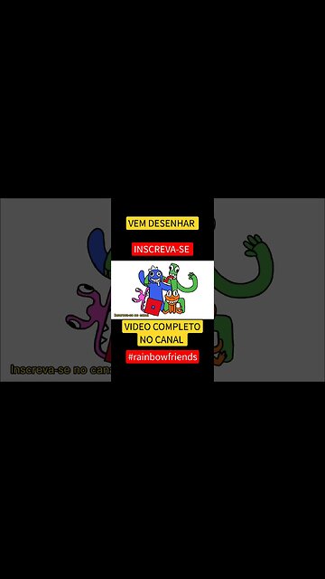 COMO DESENHAR RAINBOW FRIENDS - ROBLOX - FÁCIL #desenho #shorts #desenhofacil #desenholivre