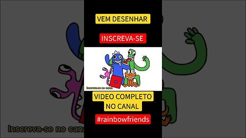 COMO DESENHAR RAINBOW FRIENDS - ROBLOX - FÁCIL #desenho #shorts #desenhofacil #desenholivre
