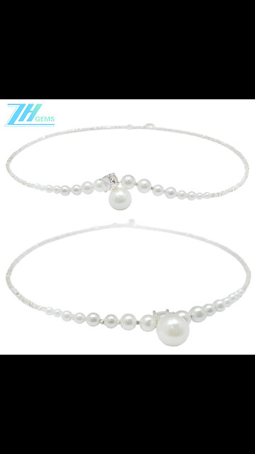 925 Silver pearl necklace for women and girls Minimalist Holiday Gift 20231213-07-08