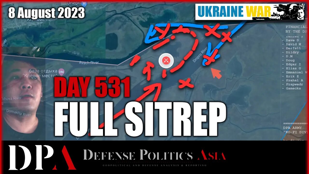 UKRAINE LANDED IN SOUTH KHERSON; enter Urozhaine and Klishchiivka [ Ukraine SITREP ] Day 531 (8/8)