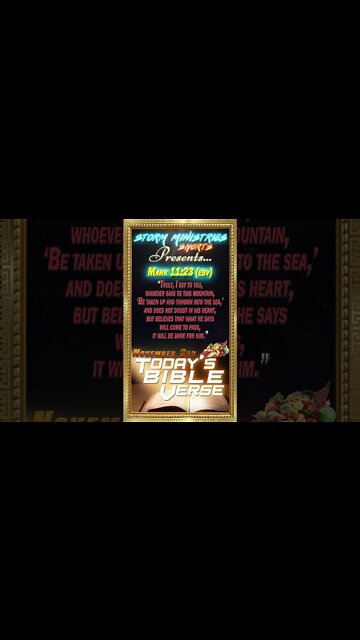 11.03.2022 | STORM MINISTRIES | Daily Bible Verse | MARK 11:23 (ESV) | #shorts