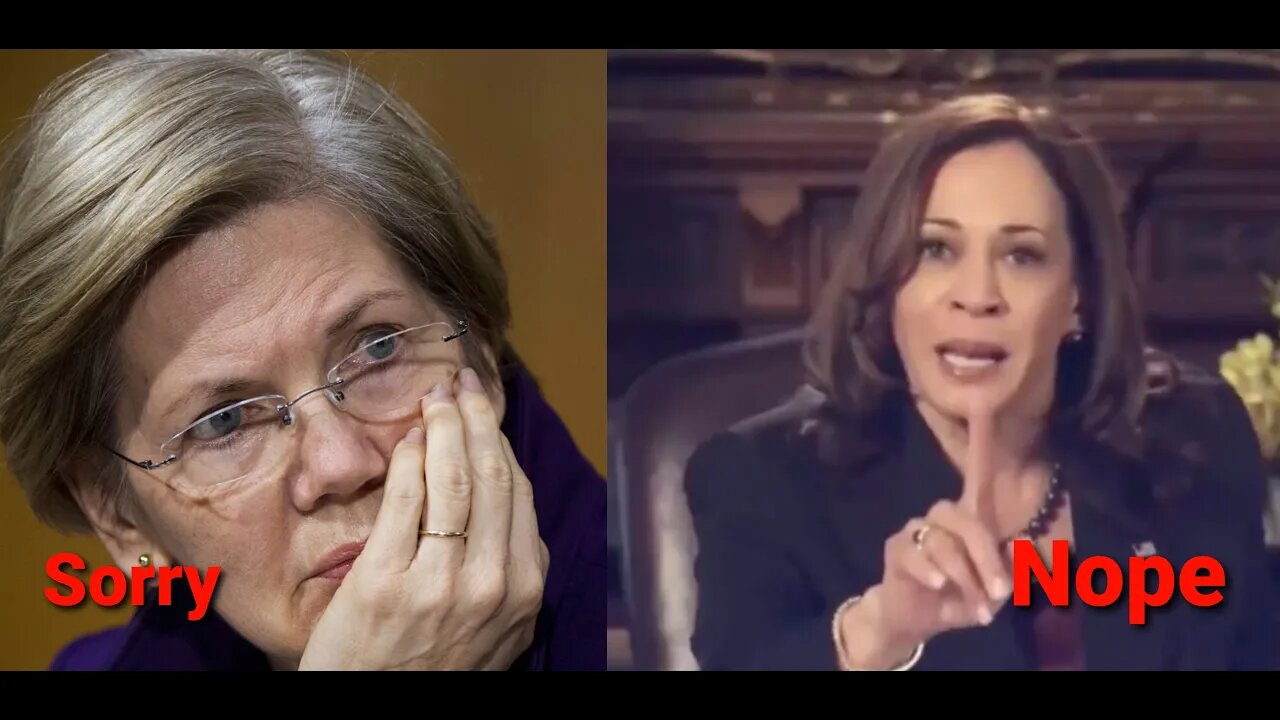 Elizabeth Warren Makes Weak Criticism Of Kamala, Democrats Try & Fail To Hold Back Critics