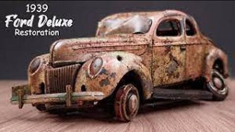 Throw away antique 1939 FORD Deluxe brought back to life