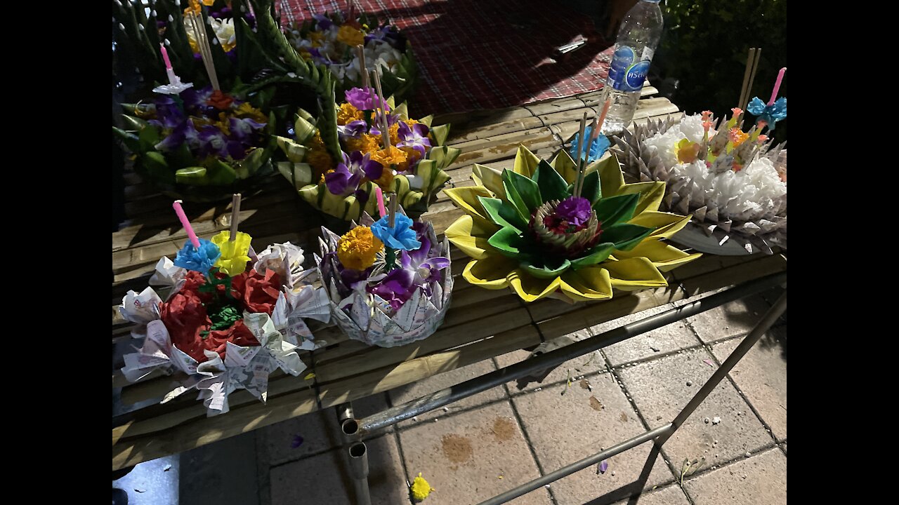 Festival of Lights celebration in Thailand - Loy Kratong Bangkok Thailand November 2021