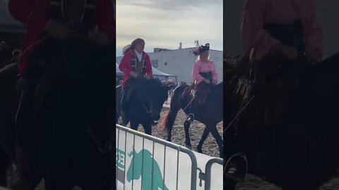 Jack Sparrow and his Wife on horses #fieracavalliverona2022