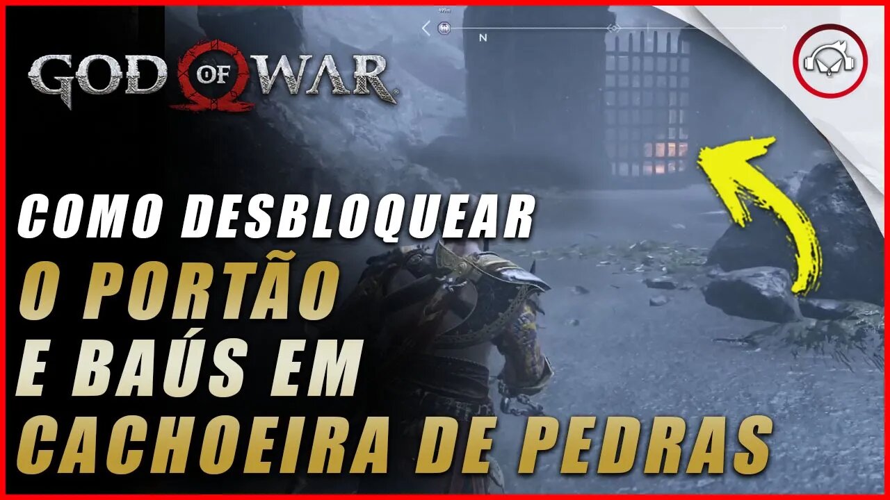 God of war, Como desbloquear o portão e baús em Cachoeira de Pedra | Super dica