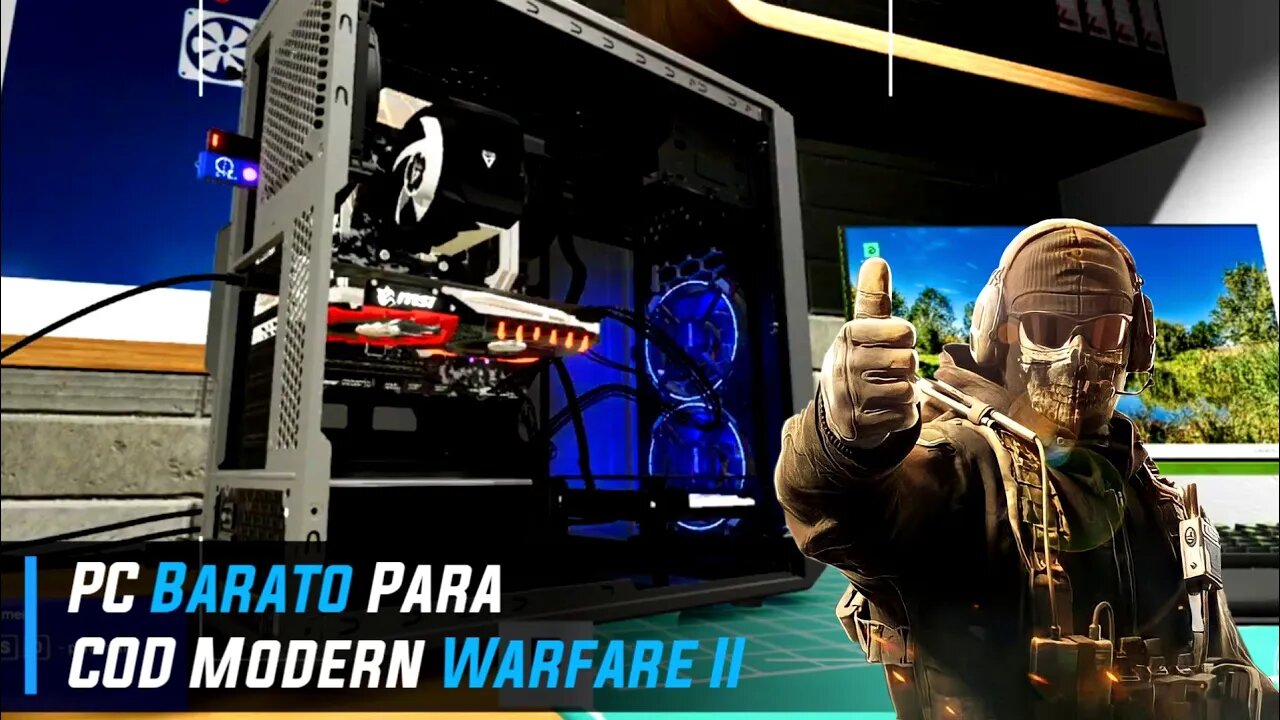 PC Barato Para Call of Duty: Modern Warfare II | PC Building Simulator 2