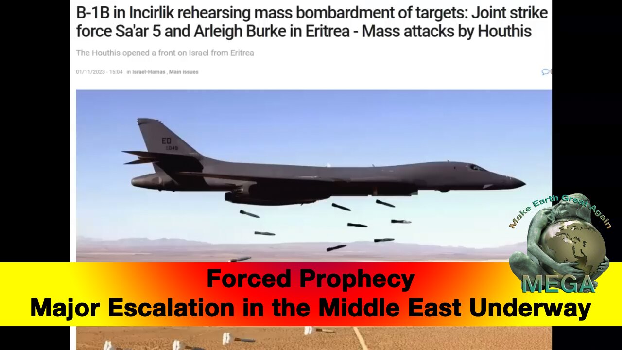 Forced Prophecy -- Major Escalation in the Middle East Underway