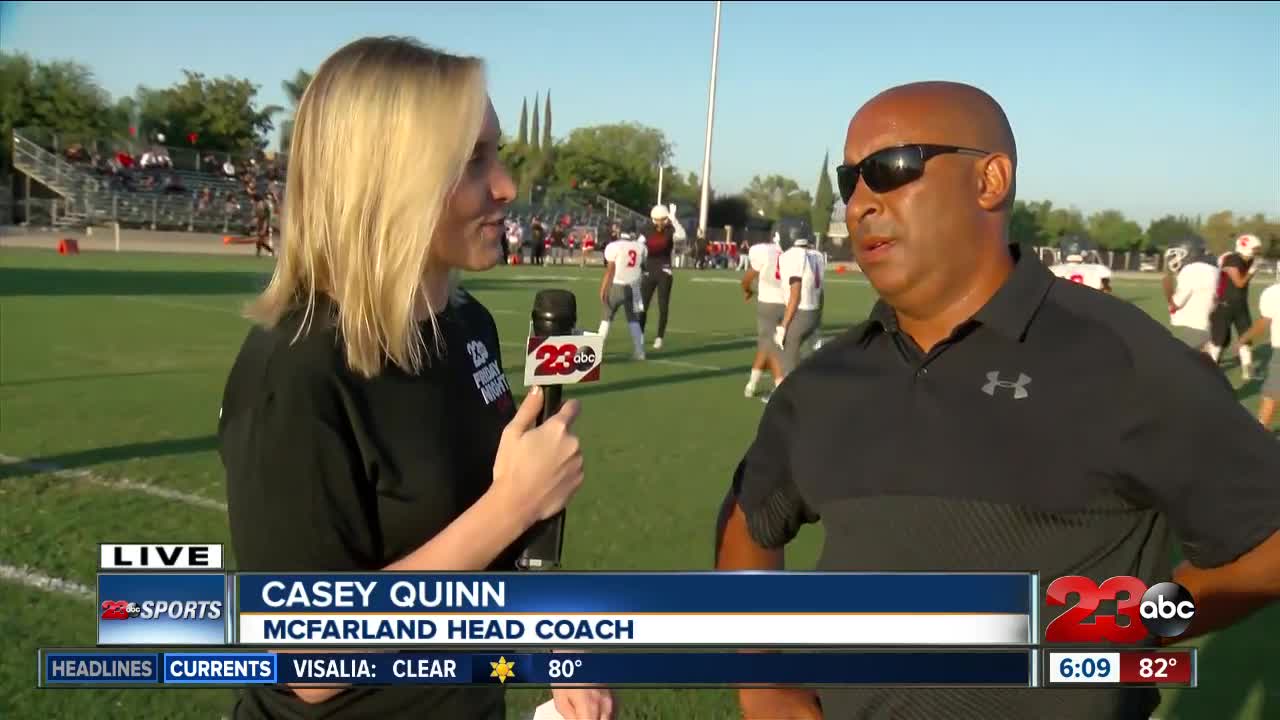 Live interview with McFarland Head Coach Casey Quinn ahead of Game of the Week