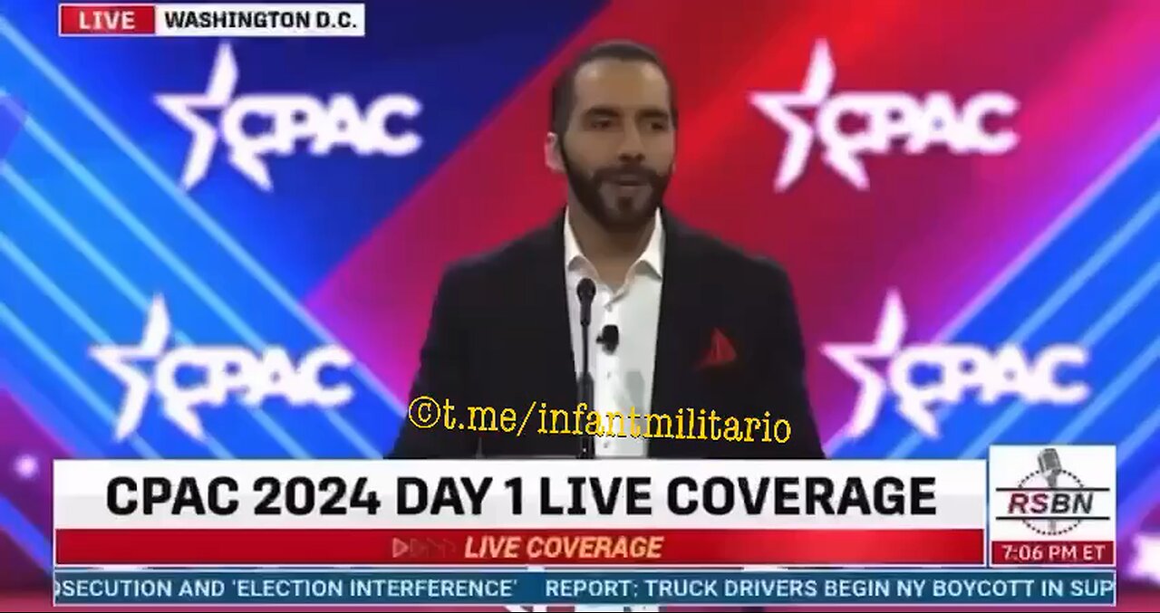 El Salvadoran President Nayib Bukele at CPAC in Washington: “The [American] government is finance