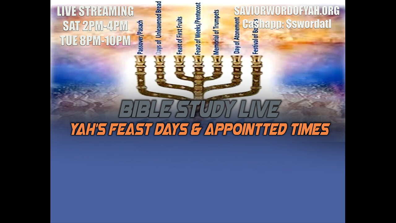 YAH's Feast Days- Bible Study Live