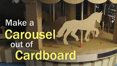 Make a working carousel out of cardboard