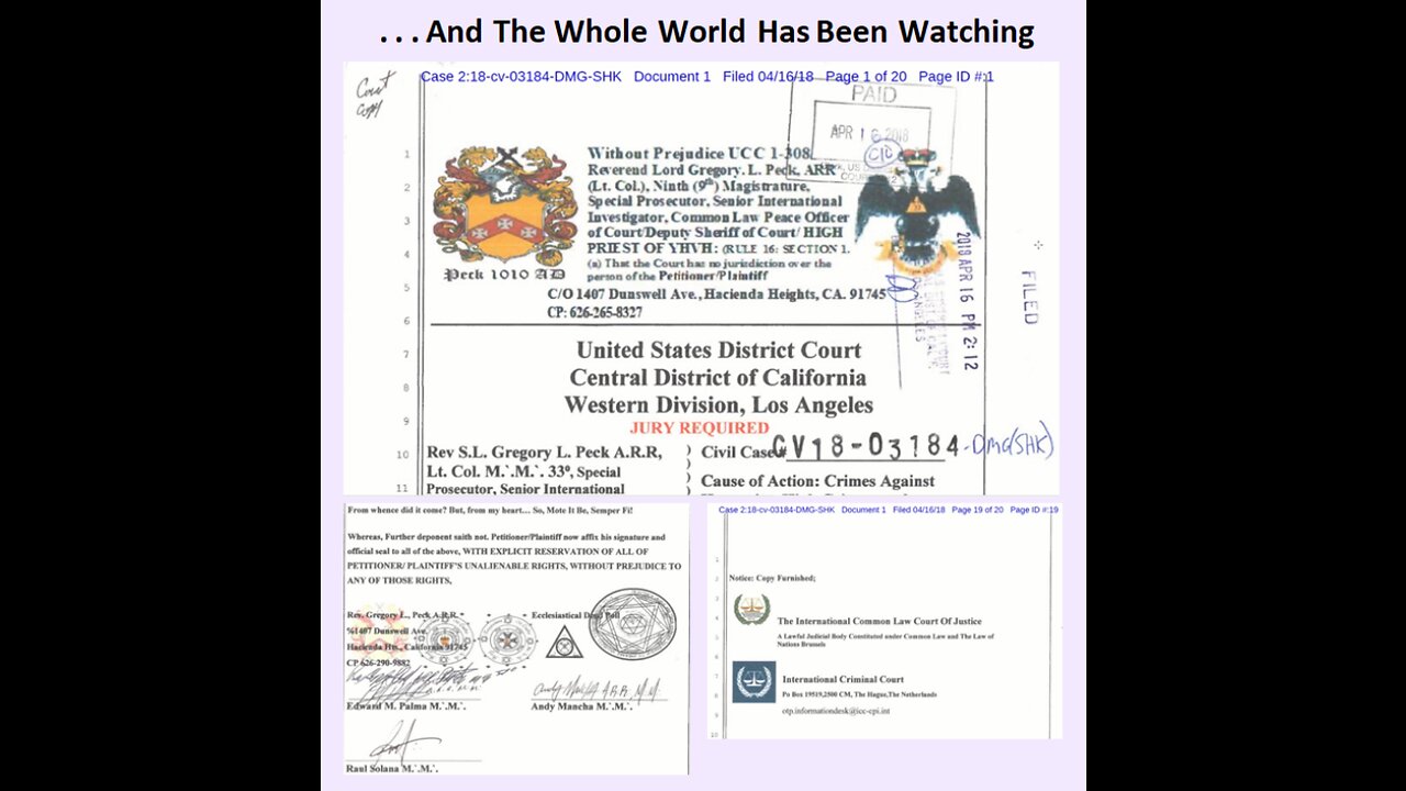 . . . And The Whole World Has Been Watching