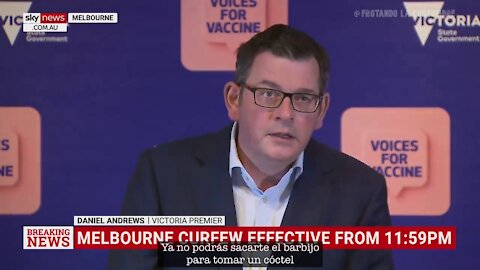 Daniel Andrews: "No podrás sacarte el barbijo para consumir alcohol al aire libre"