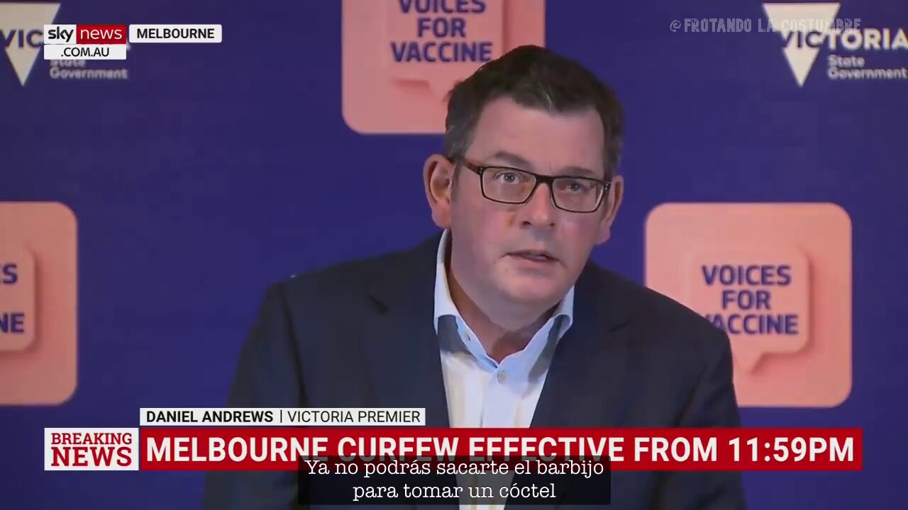 Daniel Andrews: "No podrás sacarte el barbijo para consumir alcohol al aire libre"