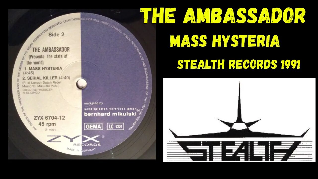 The Ambassador - Mass Hysteria (Techno 1991)