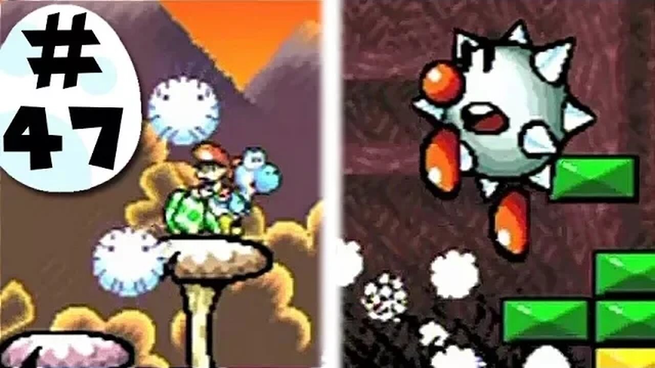 Yoshi's Island 100% Re-Walkthrough Part 47: Careful Of Wavy Footing & Tap-Tap The Bowser Copy's Cave