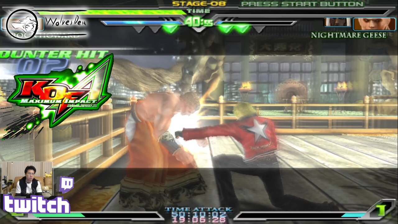 (PS2) KOF Maximum Impact Reg A - 04 - Team 4 - Wild Wolf, B.Jenet, Rock Howard ... why so hard!