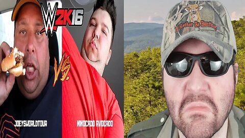 JoeysWorldTour vs. Nikocado Avocado - WWE 2K16 PS4 Steel Cage Full Match (FG05) REACTION!!! (BBT)