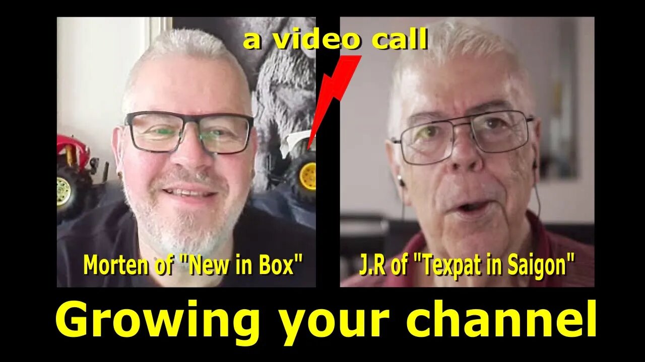 Growing your YouTube Channel - JR & and Morten of "New in Box" channel video call