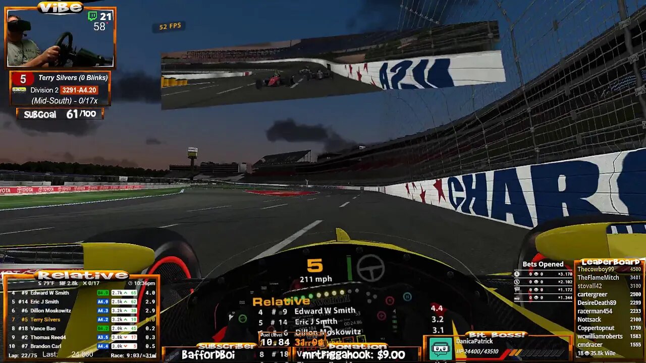 First Fanatec Wheel Indy Race.. DALE YEAH! #RIPGlock